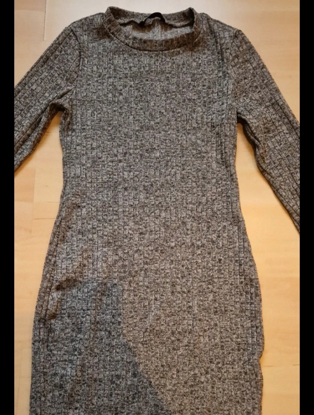 graues strickkleid