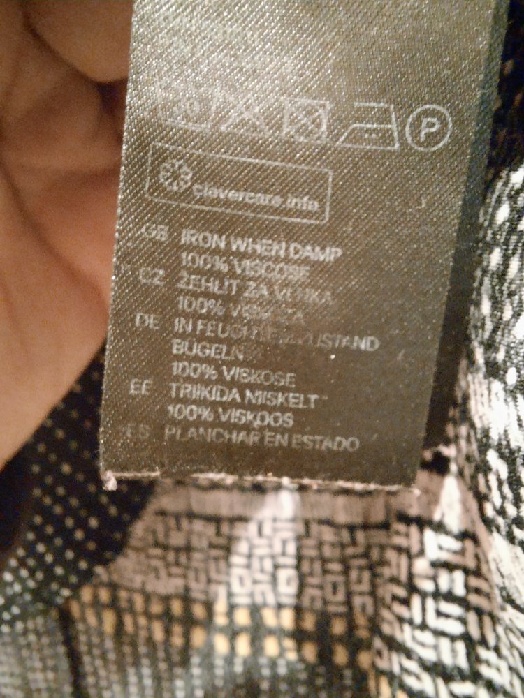 Bluse schwarz weiß gelb