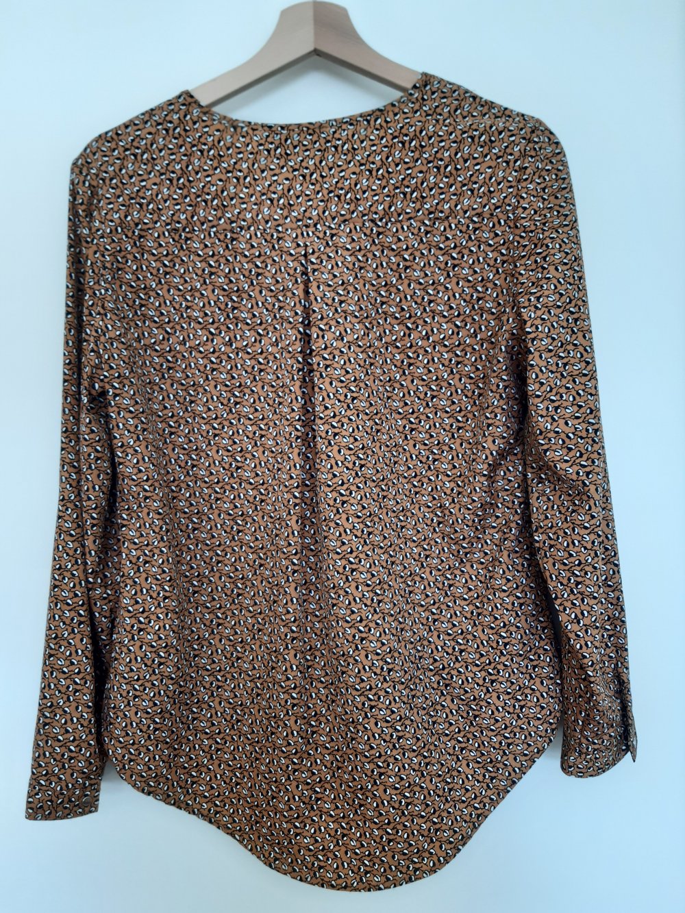 Bluse Yessica braun gemustert 
