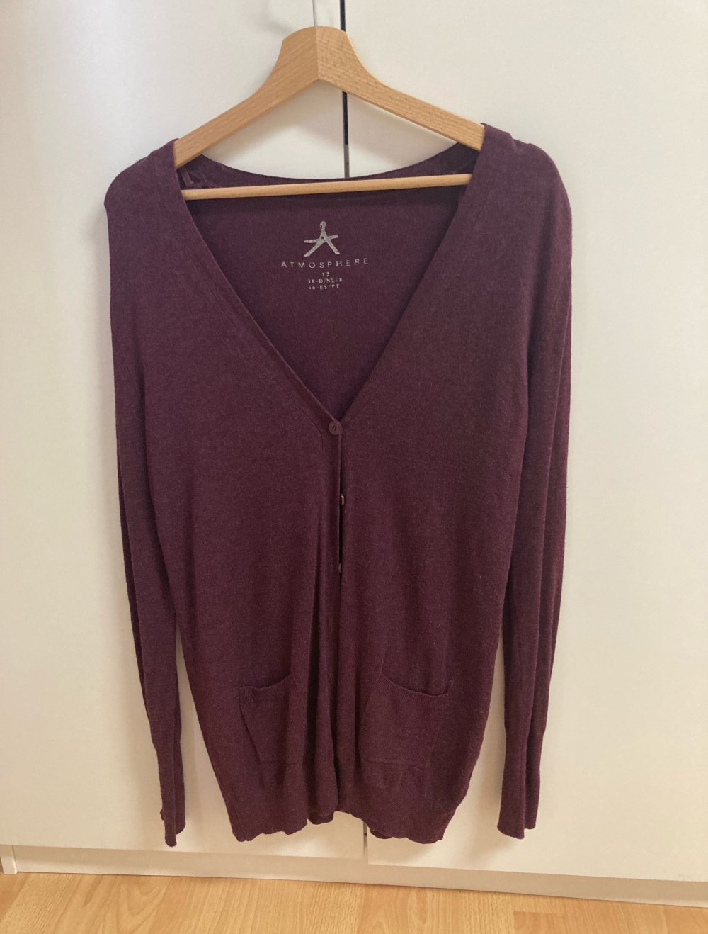 Primark Cardigan weinrot 38
