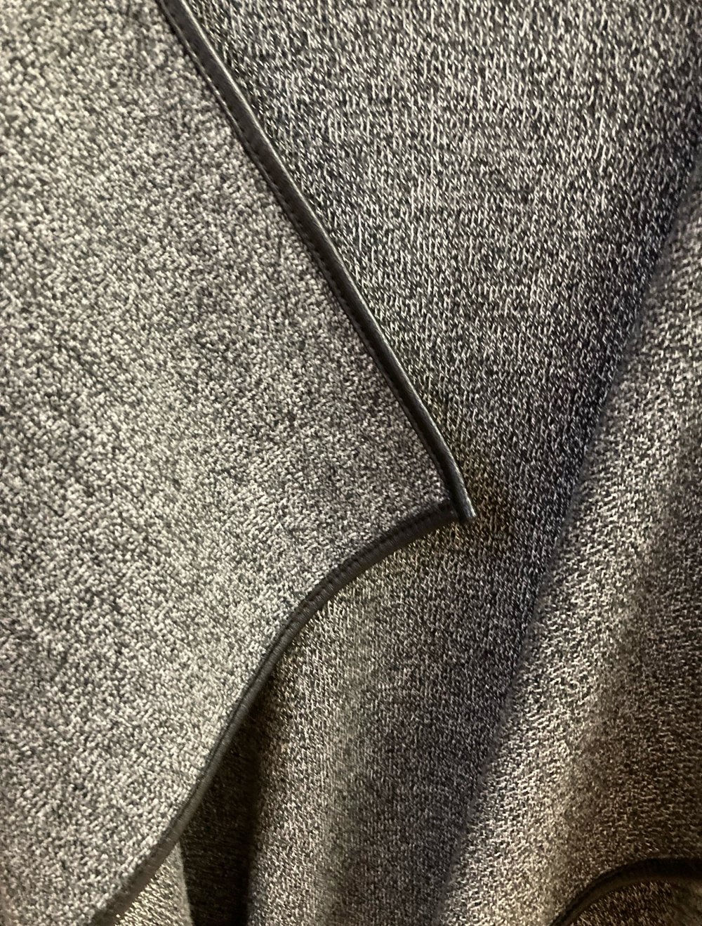 Zara Knit Übergangsmantel grau M