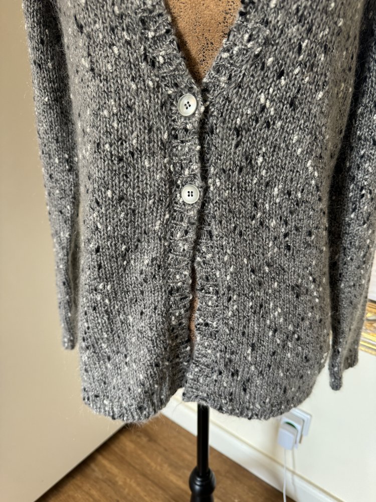 Cardigan / Strickjacke / Weste mit Wolle und Mohair