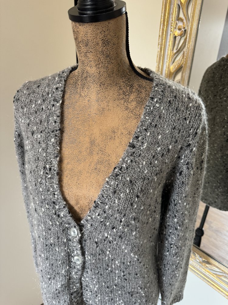 Cardigan / Strickjacke / Weste mit Wolle und Mohair