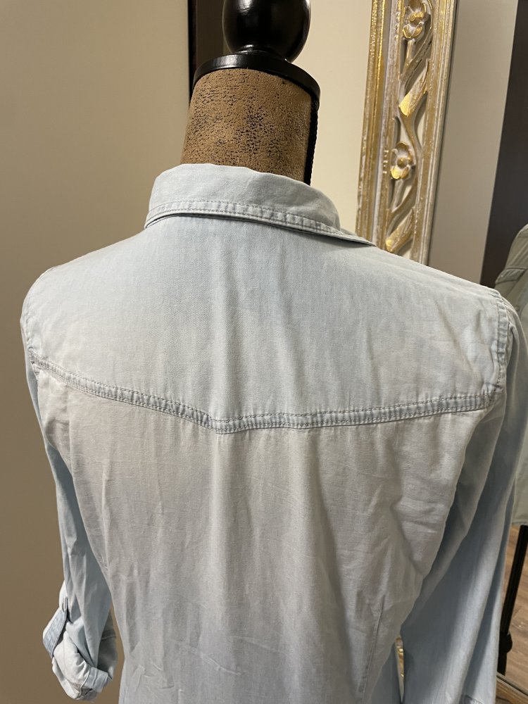 Jeanshemd / Jeansbluse / Jeansjacke ONLY mit heller Waschung