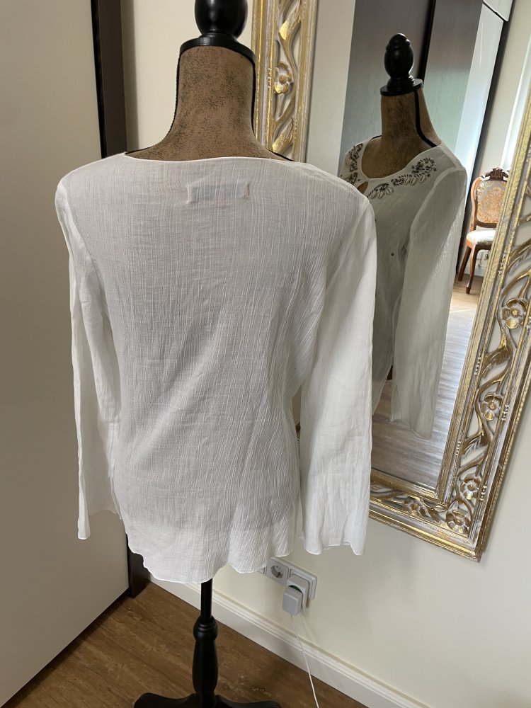 Tunika / Bluse / Boho-Stil / Stickerei / Perlen / Muscheln