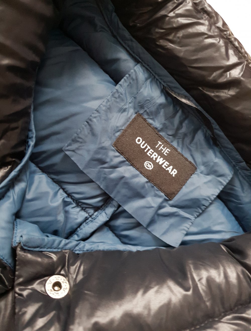 Steppjacke Puffer-Jacke Glänzend Dunkelblau