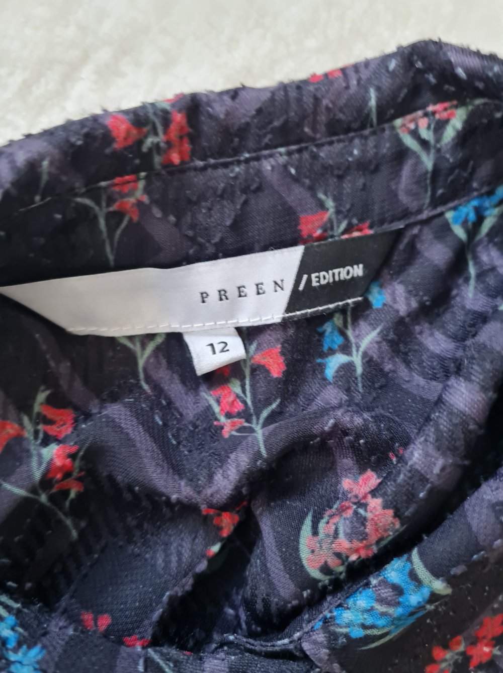 Transparente Bunte Bluse Gr. 38 Preen Edition