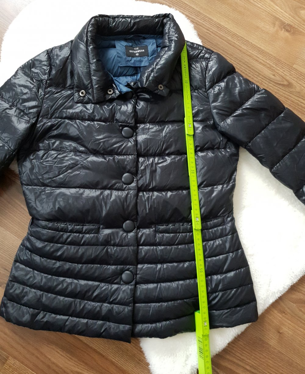 Steppjacke Puffer-Jacke Glänzend Dunkelblau