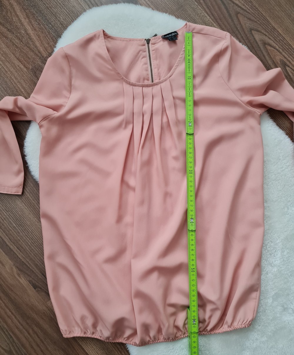 Rosane Bluse Esmara Gr. 36 Gummibund 3/4 Arm