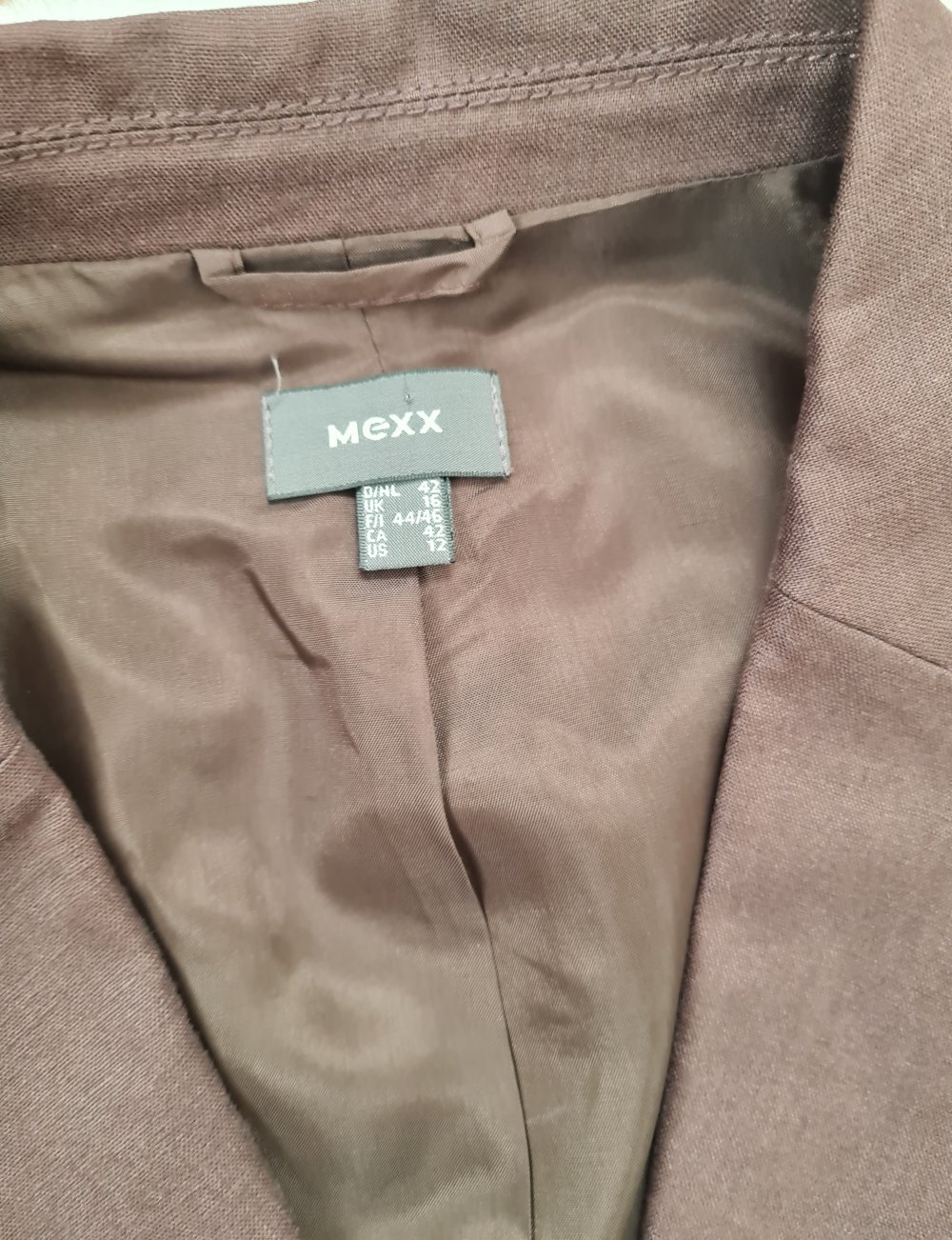 Brauner Leinenblazer | Blazer zum Binden Naturmaterialien Leinen