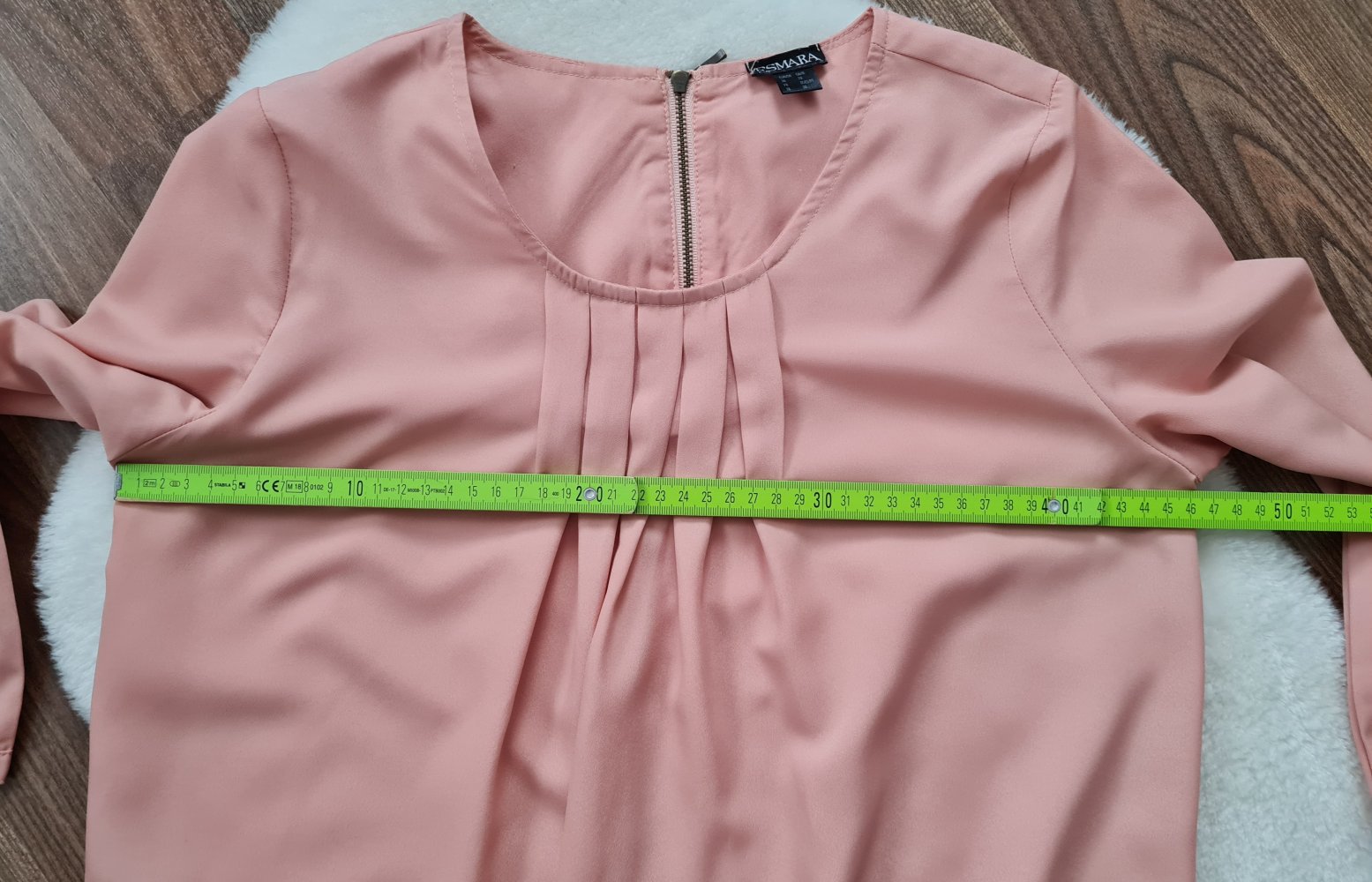 Rosane Bluse Esmara Gr. 36 Gummibund 3/4 Arm