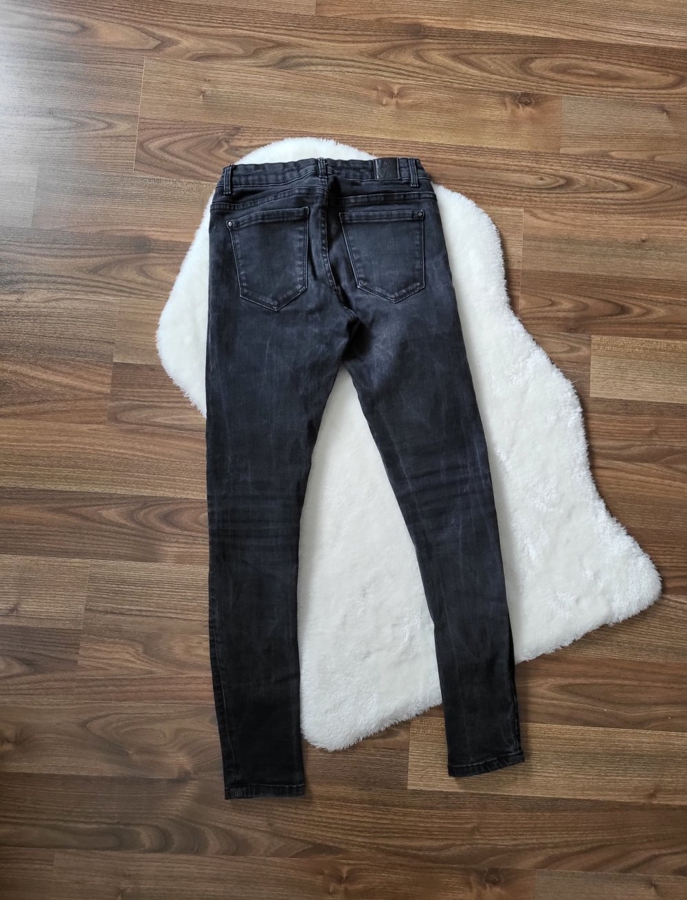 Dunkelgraue Denim Jeans Skinny Zara Gr. 36