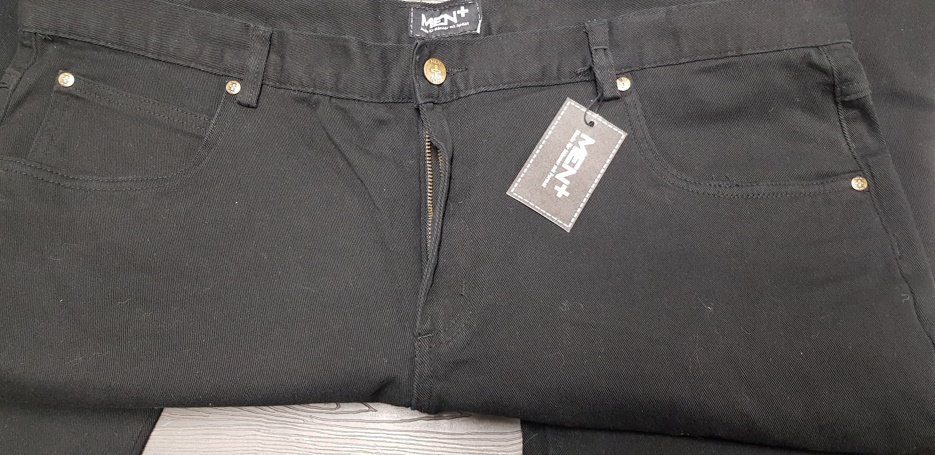 Herren Jeans, Hose, schwarz, Neu, Men+, Gr. 29-56 - Bund 54 cm