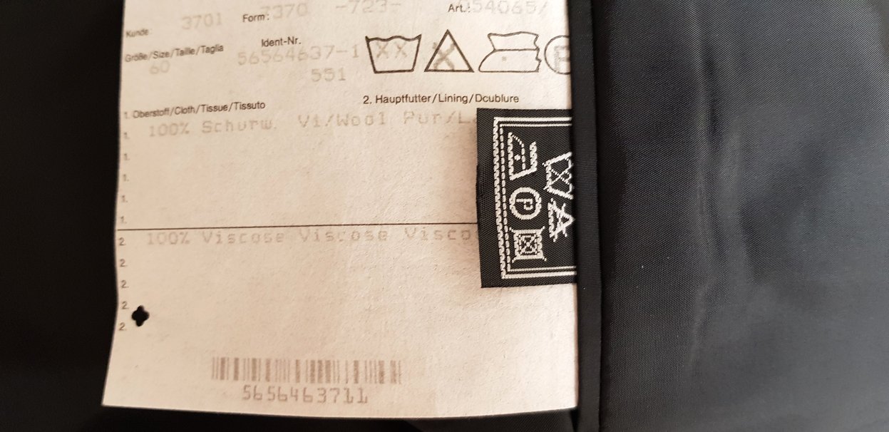 Sakko, Ermenegildo Zegna, Gr. 60  