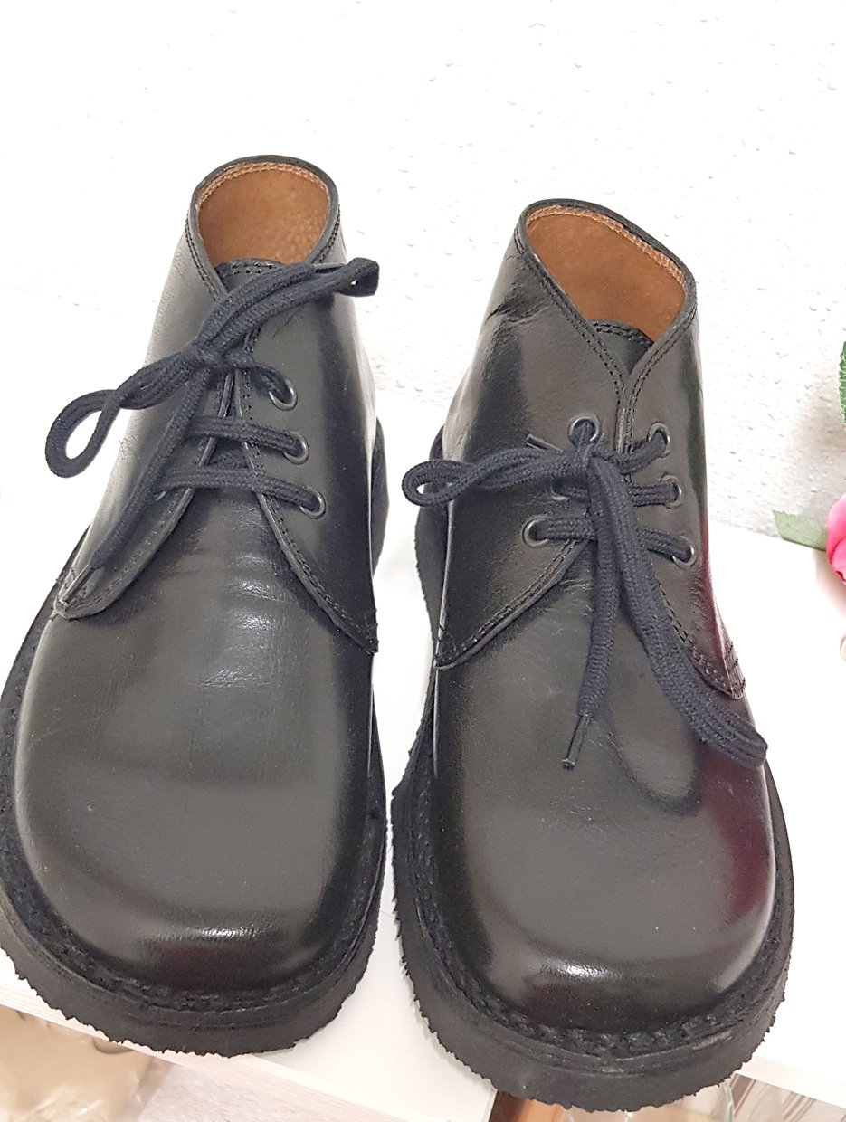 Lederboots, Neu, schwarz, Gr. 35