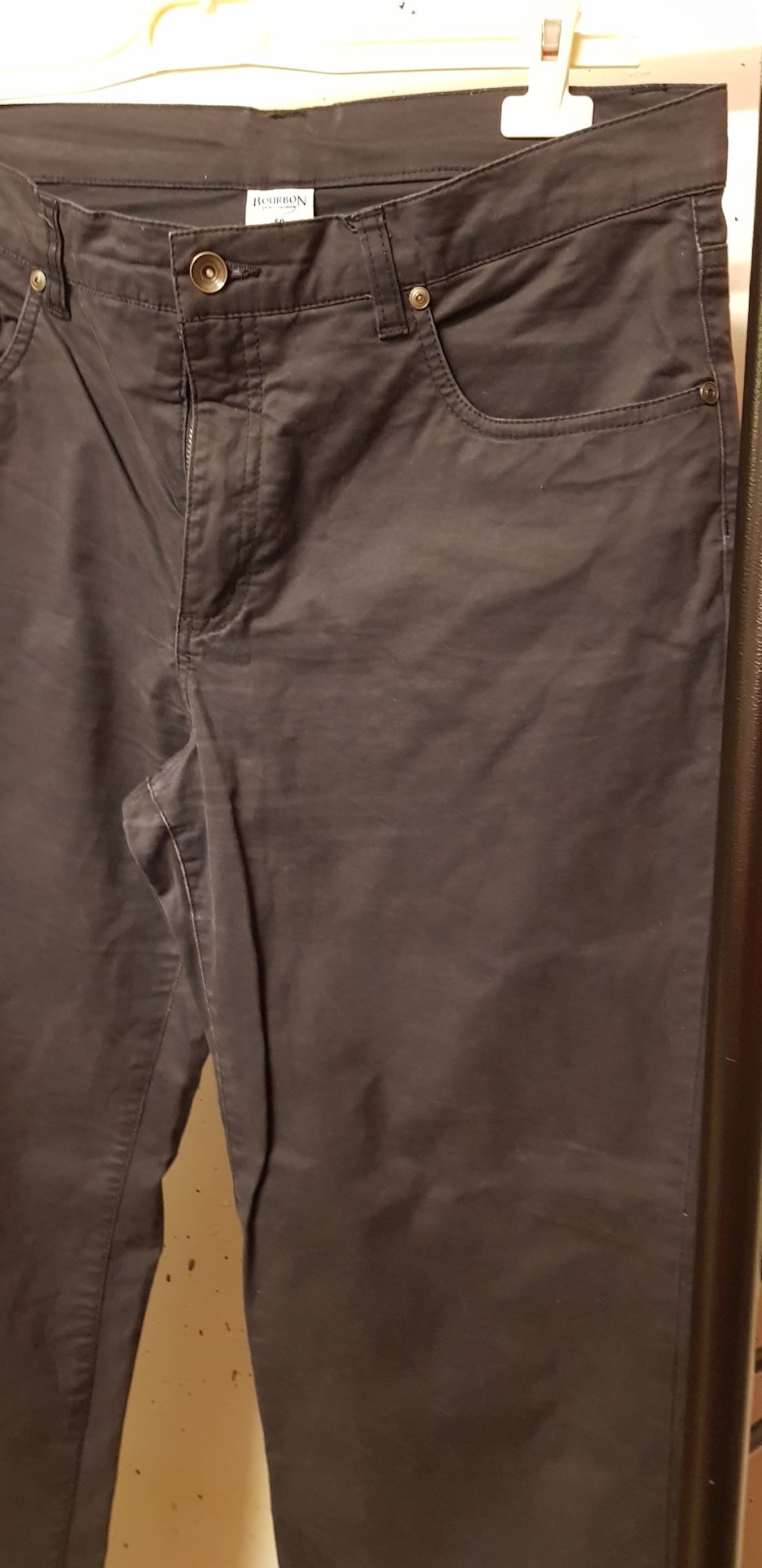 Herren Hosen, Schwarz, Bourbon, Gr. 50 