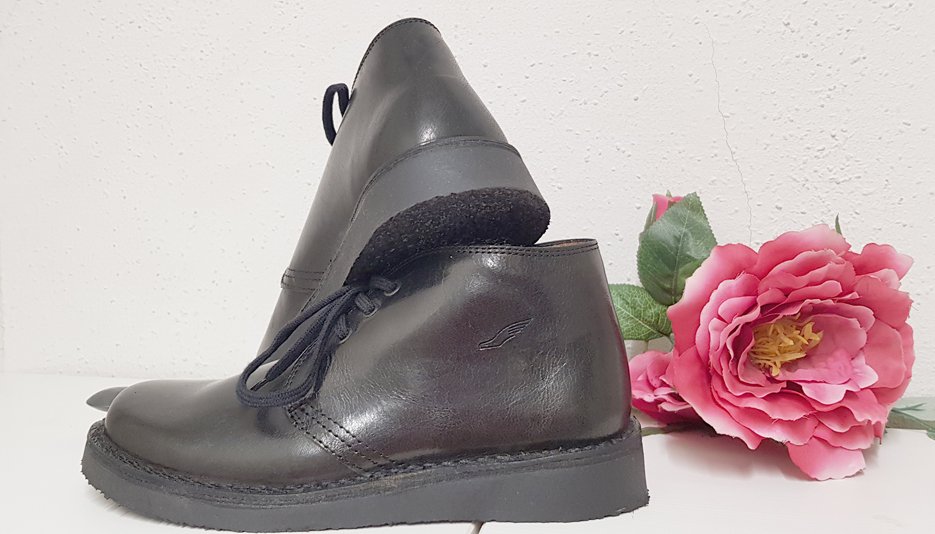 Lederboots, Neu, schwarz, Gr. 35