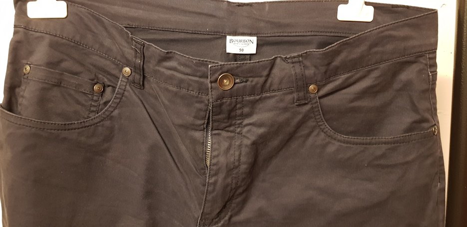 Herren Hosen, Schwarz, Bourbon, Gr. 50 