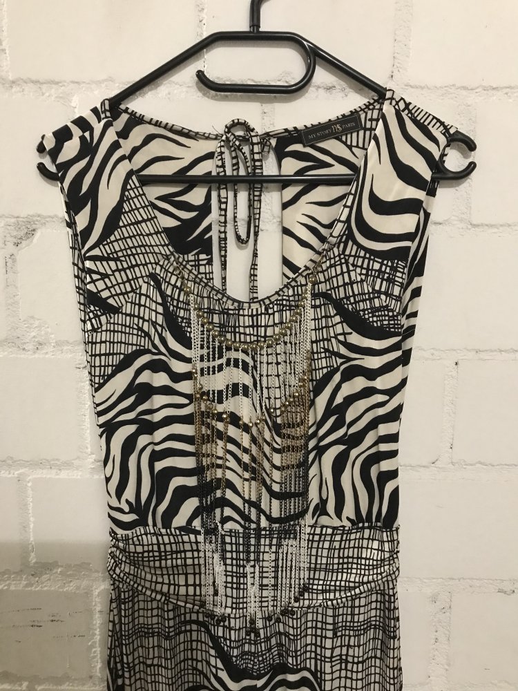 Jumpsuit in Zebraoptik
