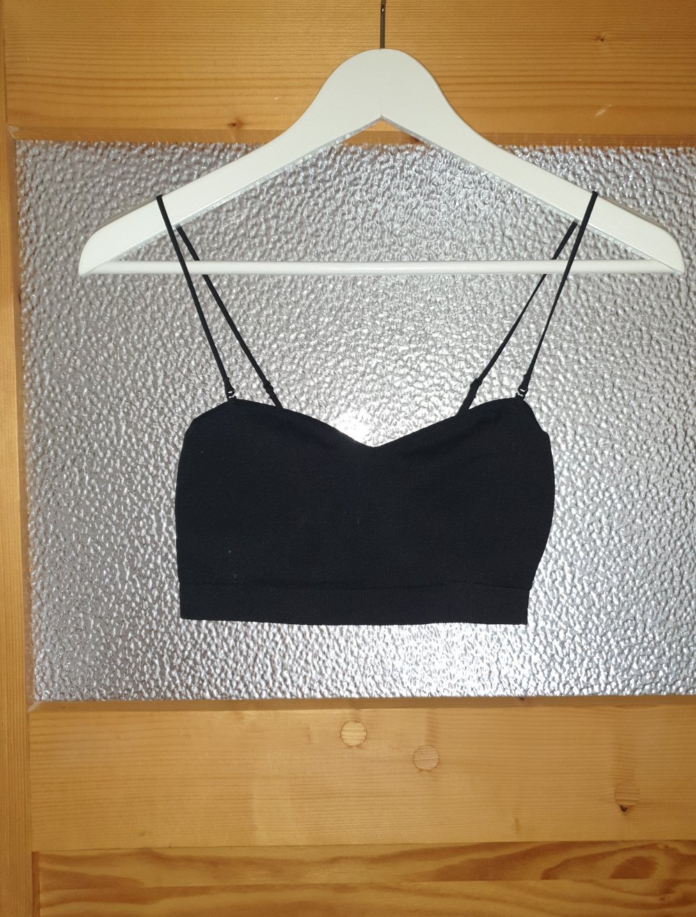H&M Bustier schwarz M Top gepolstert Soft BH