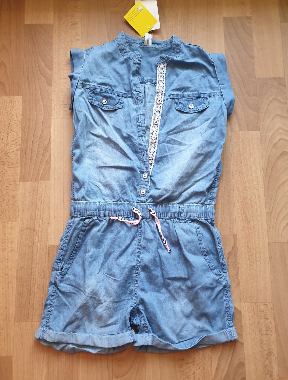 Jeans Jumpsuit 146 Sommer blau