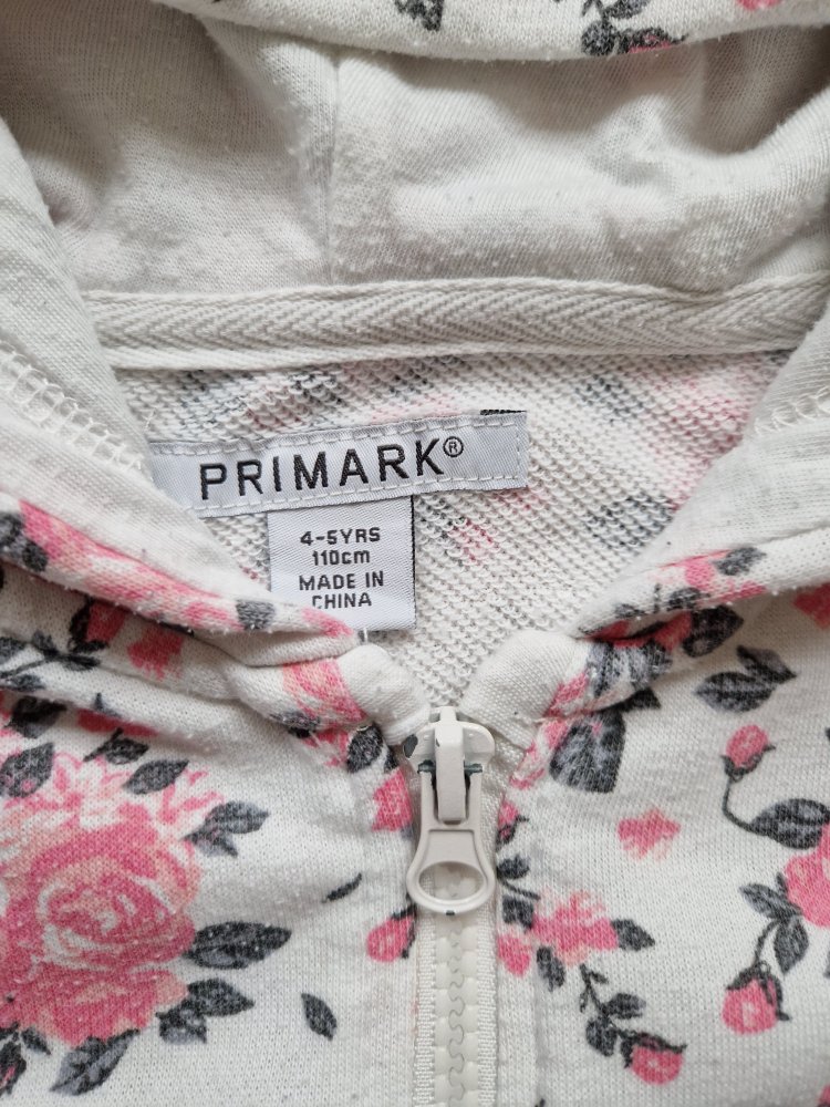Sweatjacke mit Blumen 