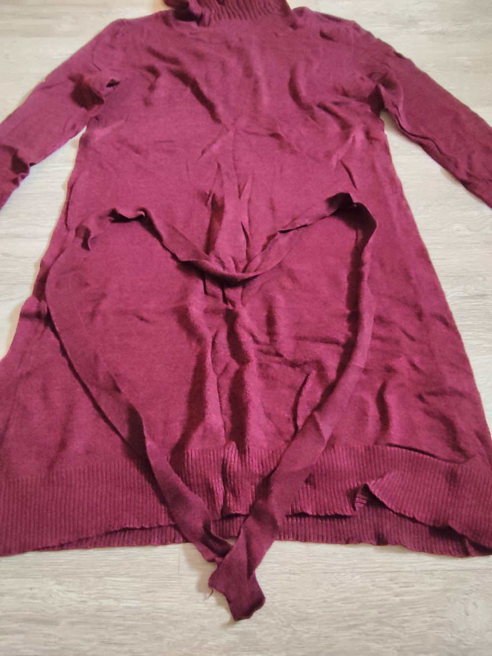 Feinstrickkleid mit Rollkragen 