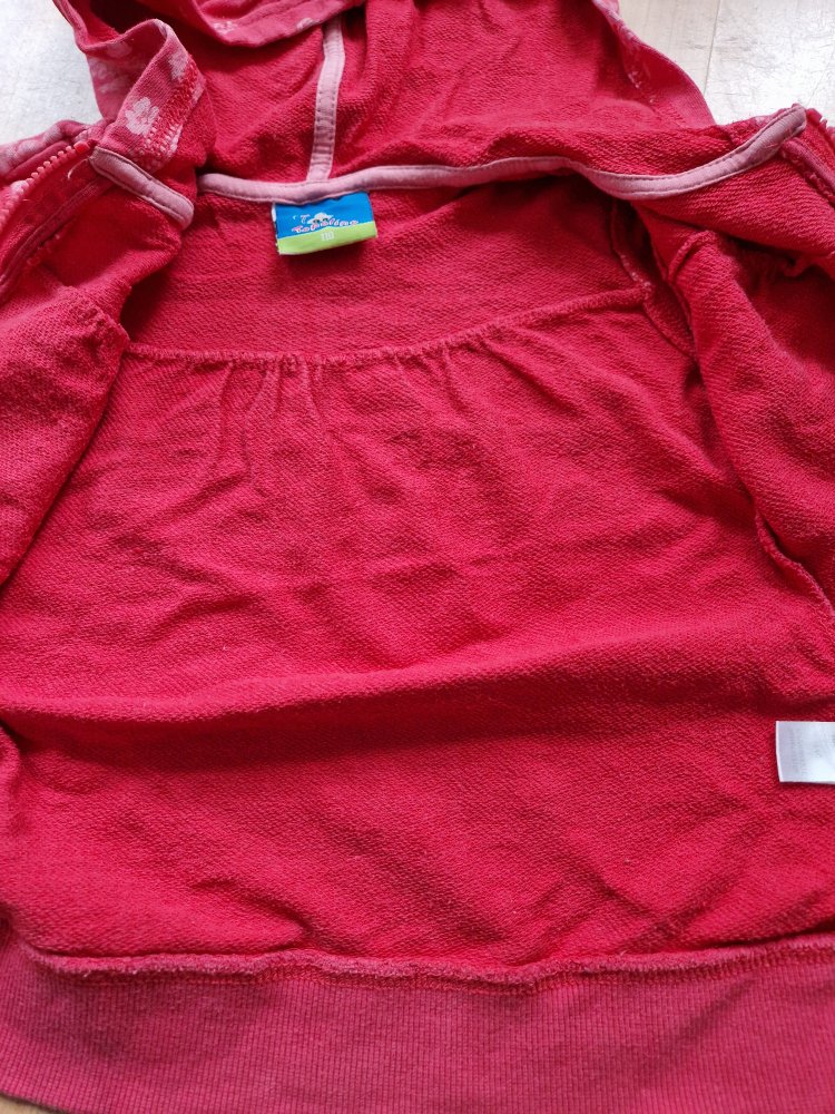 Sweatjacke mit Blumen 