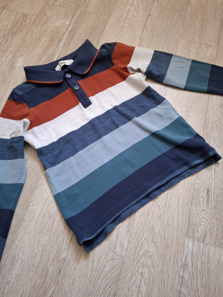 Poloshirt gestreift mit Kragen 