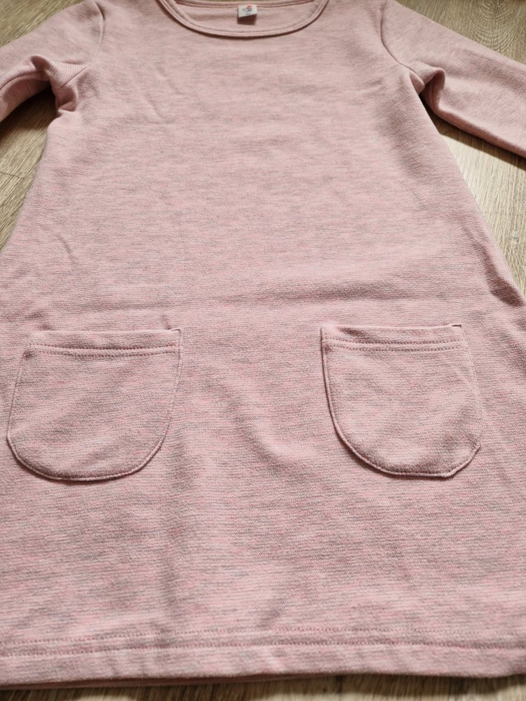 Kleid in rosa / meliert