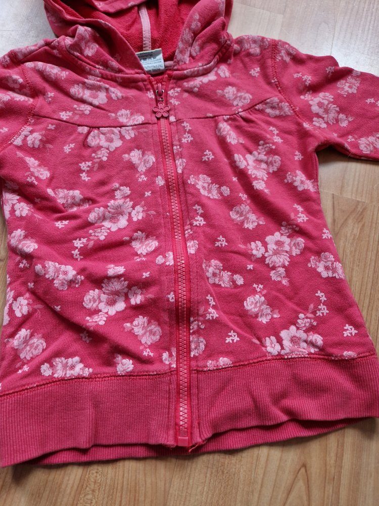 Sweatjacke mit Blumen 