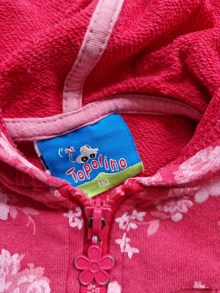 Sweatjacke mit Blumen 