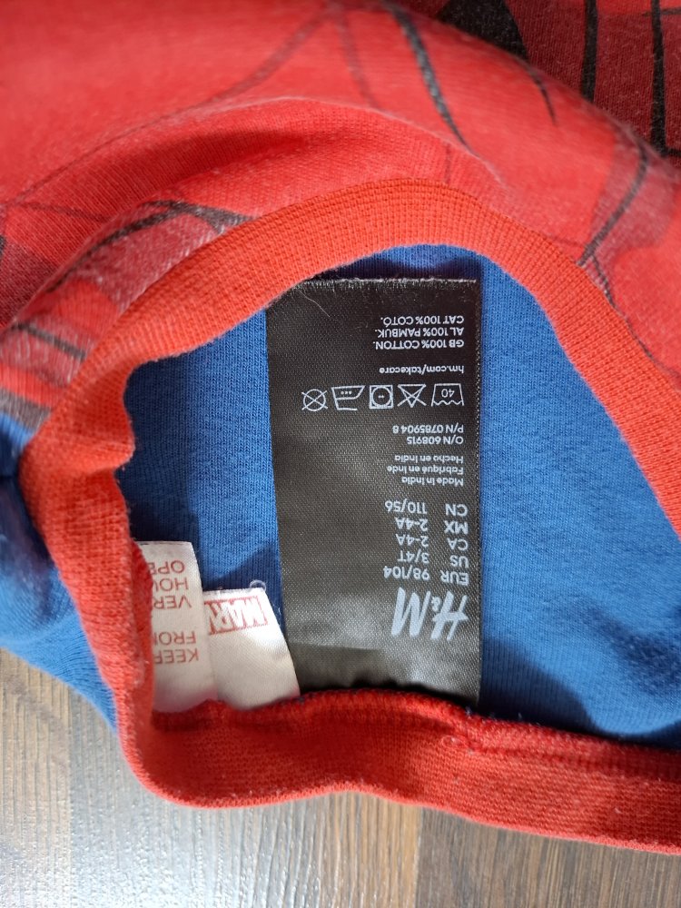 Spiderman Schlafanzug  Größe 98 / 104