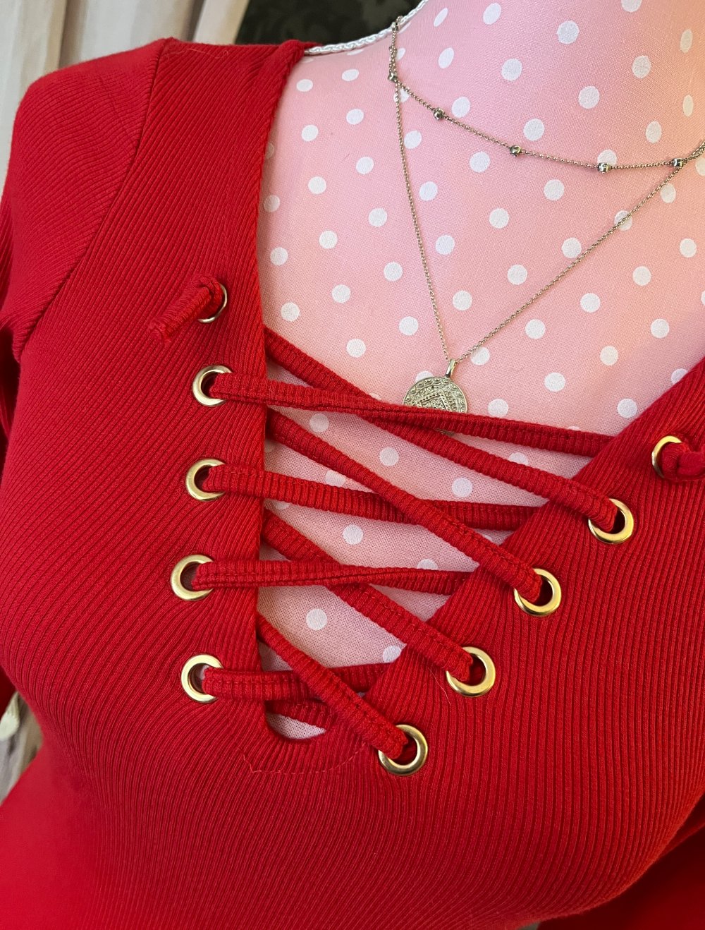 Toller Pullover Rot Gr M/L