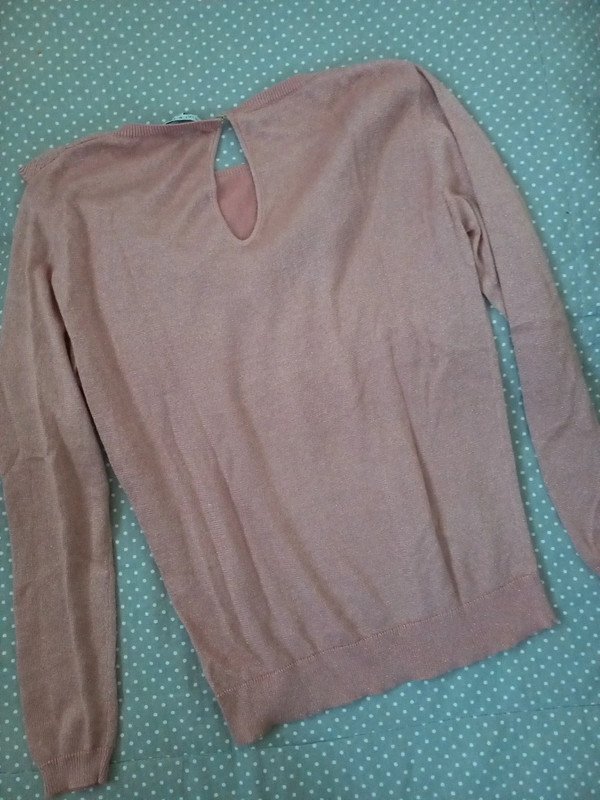 Vintage Pullover Mint & Berry Gr M,S, 36/38, Damen, Rose Glitzer, Frühling, Herbst, Winter
