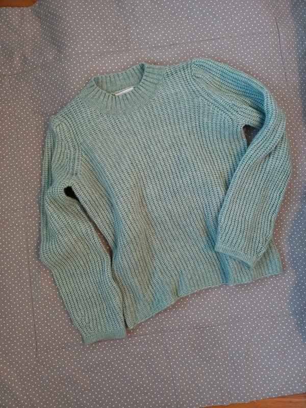 NEUWERTIG! Gina Mint Pullover Gr 38/40, M/L, Damen, Strick Pulli, türkis, Wolle, Winter