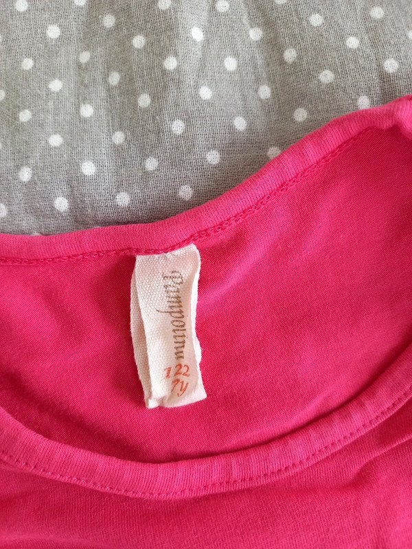 Pampolina Langarmshirt Gr 122, Mädchen Longsleeve, pink, Katze, Frühling