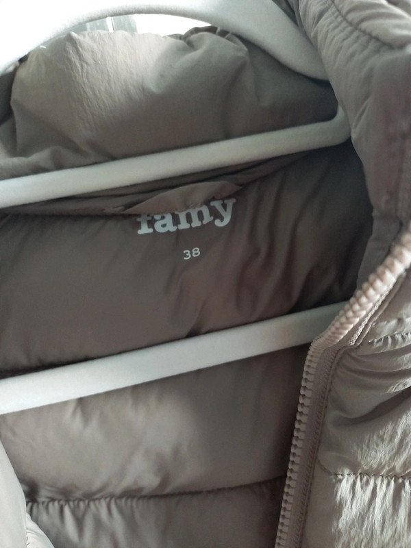 Ernstings Family Steppjacke Gr 38/M, Damen, Famy ultra leicht, beige, sandgrau,, Frühling, Herbst