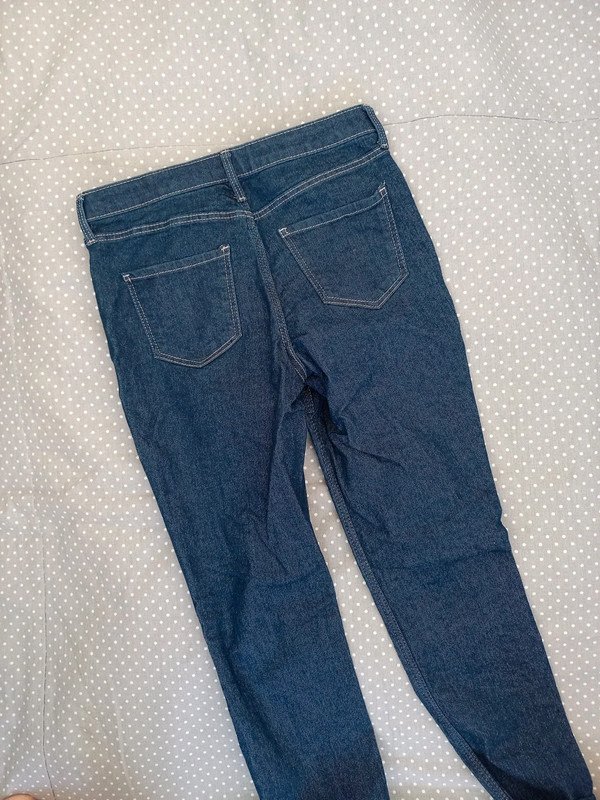 H&M Jeans Skinny Gr 146, Mädchen, navy, Hose, dunkelblau