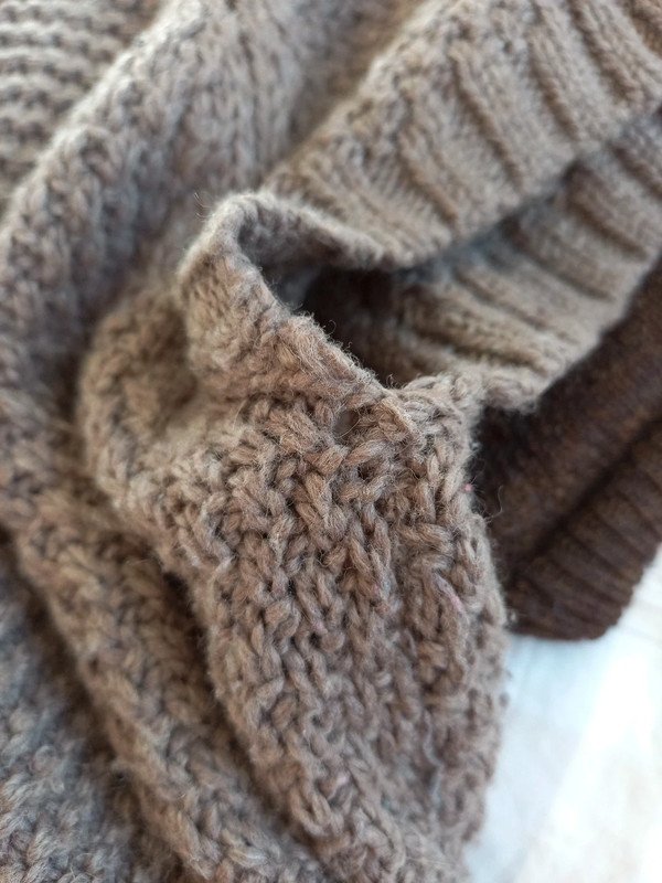Esprit Strickjacke Wickeljacke Gr XS/ 34, Damen, Pullunder, Jacke, taupe, grau braun, Ärmellos, Gürtel, Herbst