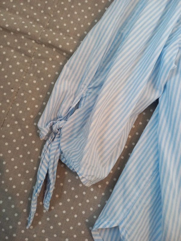 NEUWERTIG! H&M Blogger Bluse Gr 36/S, Damen, Ringel, gestreift, maritim Frühling, Sommer, Strand, blau, weiß