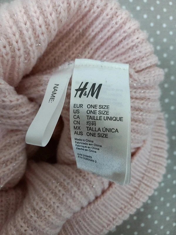 TOP ZUSTAND! H&M Schal Gr 116, 122, 128, 134, Rose, rose Glitzer, Schlauchschal
