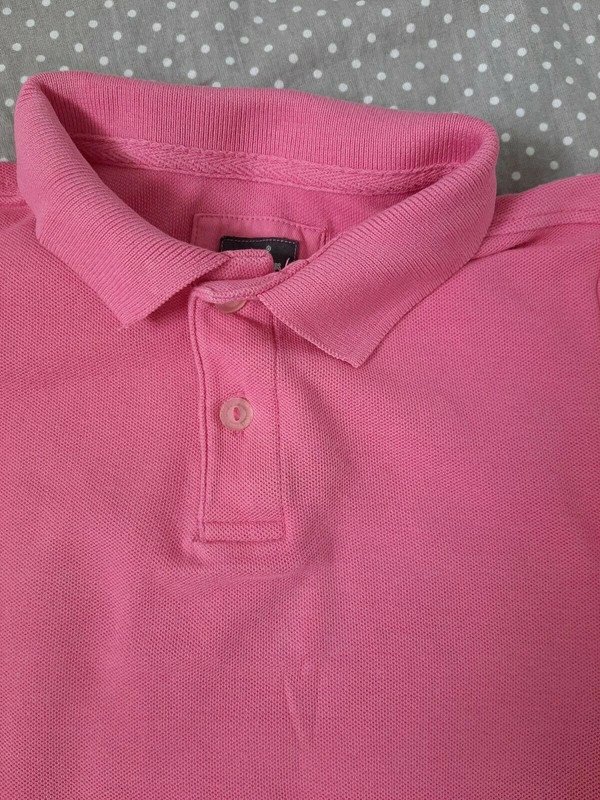 H&M Poloshirt Gr. 98, Mädchen Basic Shirt rosa rose, Frühling, Sommer