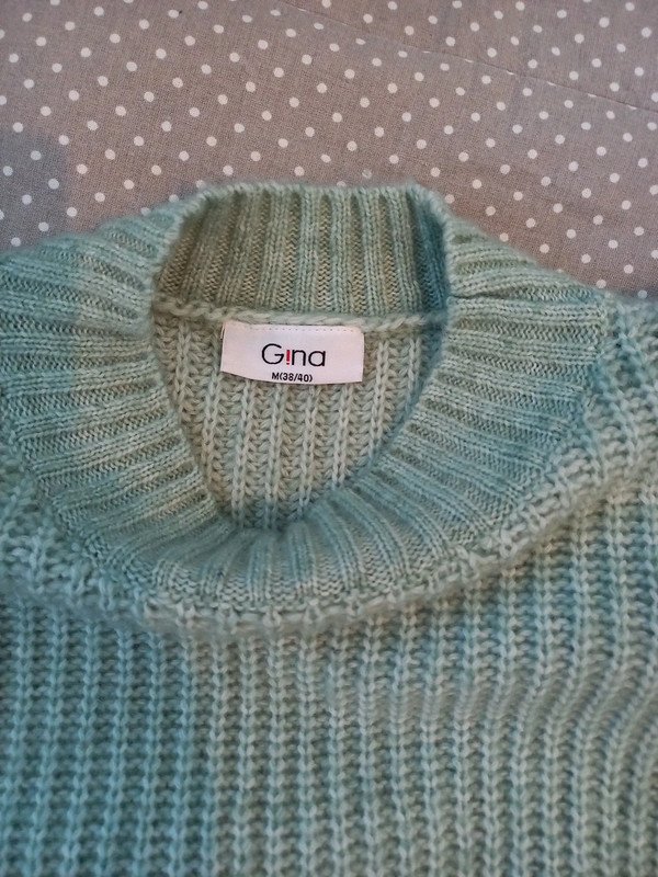 NEUWERTIG! Gina Mint Pullover Gr 38/40, M/L, Damen, Strick Pulli, türkis, Wolle, Winter
