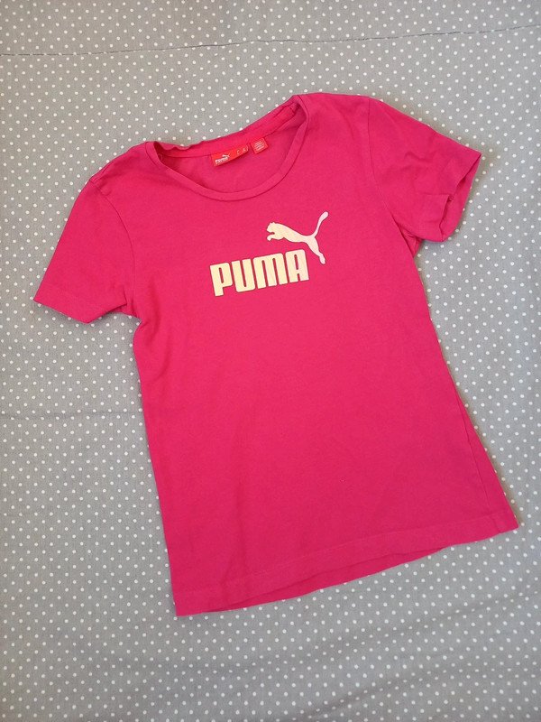 Puma Shirt Gr 140 Mädchen pink, Sportshirt, Kurzarm, Sommer, Sportunterricht