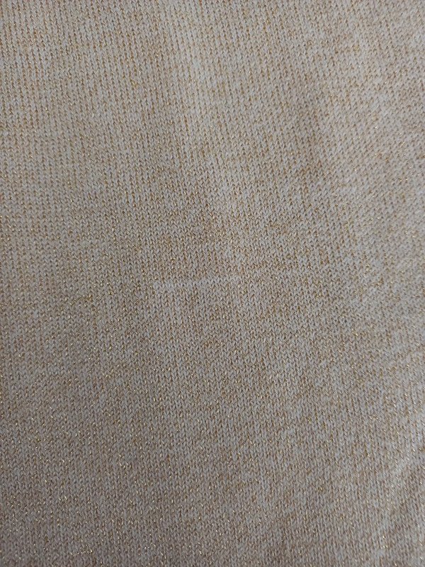 TOP! H&M Strick Kleid Gr 134/140 Gold, Kurzarm, Herbst, Weihnachten, Winter, Mädchen