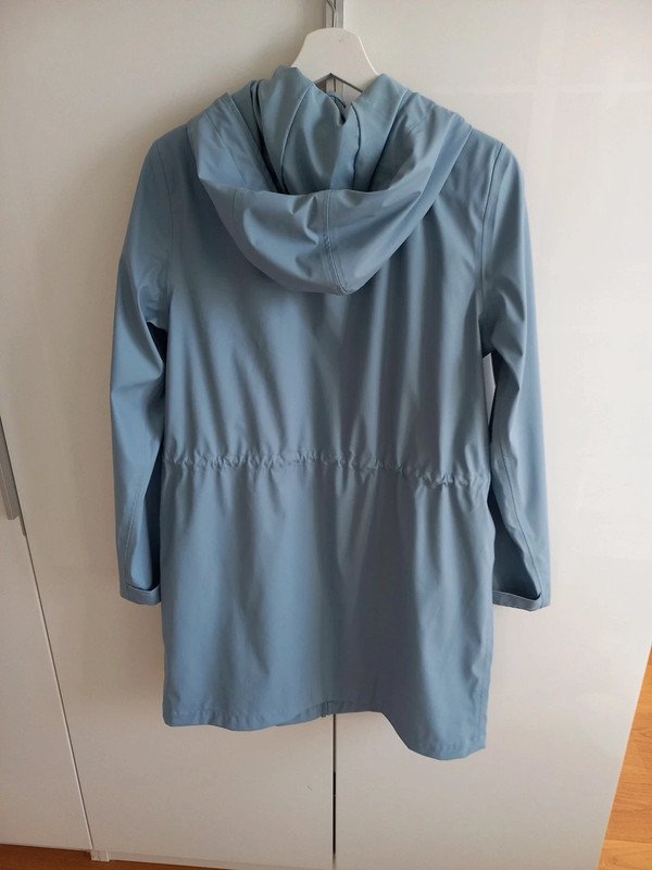 NEUWERTIG! Blogger Regenjacke von Vila Vidry Parka Gr 38, Damen, Parka, blau, pastell, Frühling, Kapuze