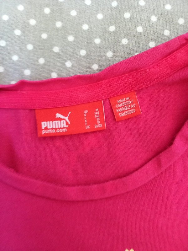 Puma Shirt Gr 140 Mädchen pink, Sportshirt, Kurzarm, Sommer, Sportunterricht
