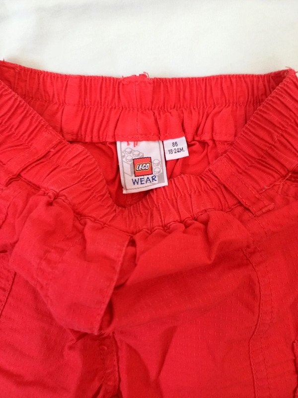 Shorts + Shirt Gr 86, von Lego & Esprit, Mädchen, Sommer, rot, mint