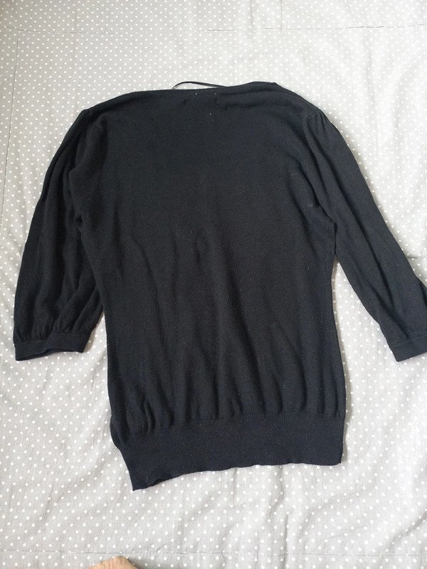 Esprit Pulli Strickshirt Gr 34, XS, Damen, schwarz, leicht, Feinstrick, 3/4-Ärmel